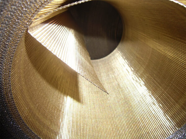 Inner view of copper clad steel wire mesh roll
