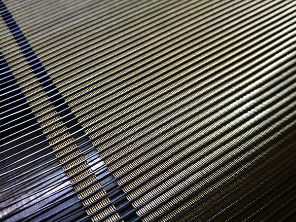 Warp and weft wires of copper clad steel wire mesh