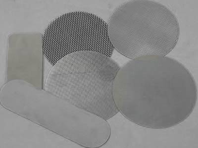 Disques filtrants ronds et en forme de rectangle à partir d'un écran monocouche