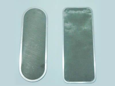 There is a rectangle extruder screen and an oval one.