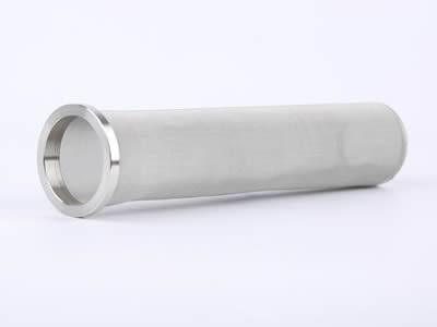 There is a fine extruder screen tube with metal frame edge.