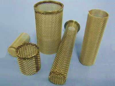 There are five brass extruder screen tubes with different sizes.